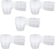 Sausiera con Coperchio - Contenitore per Snack - 50 pezzi - Plastica - Ideale per crema, chili, salsa di soia (100ml)