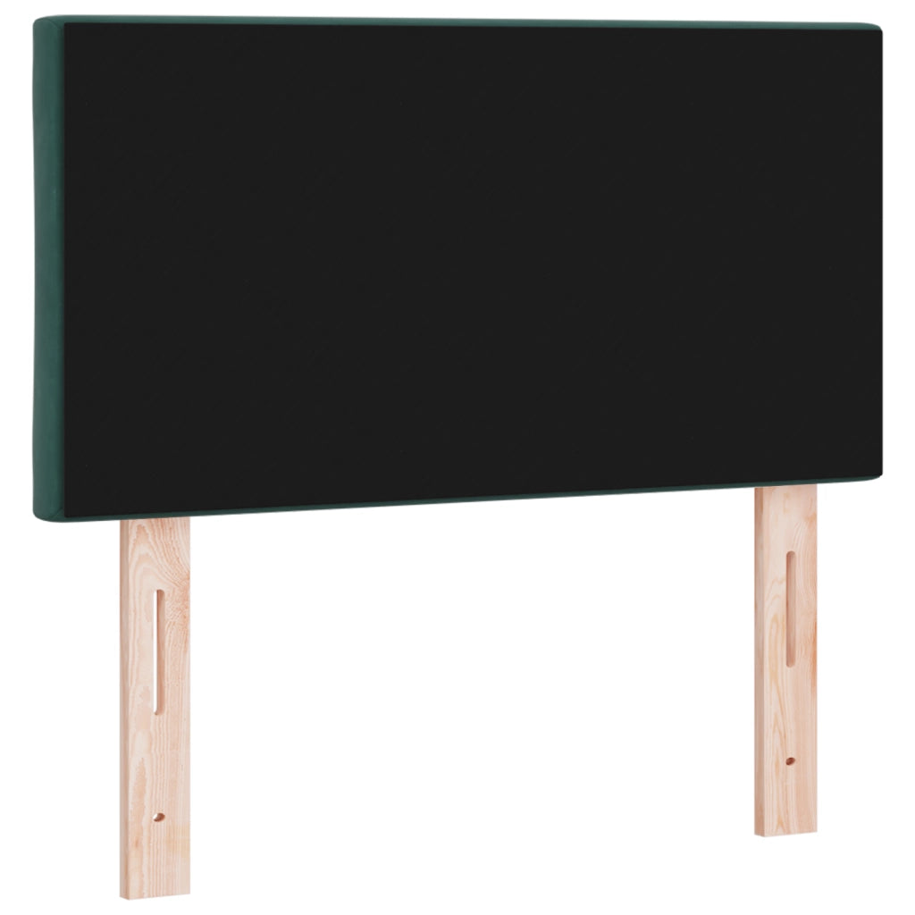 Testata LED Design Blocchi a Diamante Verde Scuro 80 cm Velluto