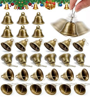 Belle per decorare il Natale, 30 miniature bronzo per hobby, DIY, decorazioni, ornamenti, Natale, accessori, campanelli per gatti e cani da addestrare