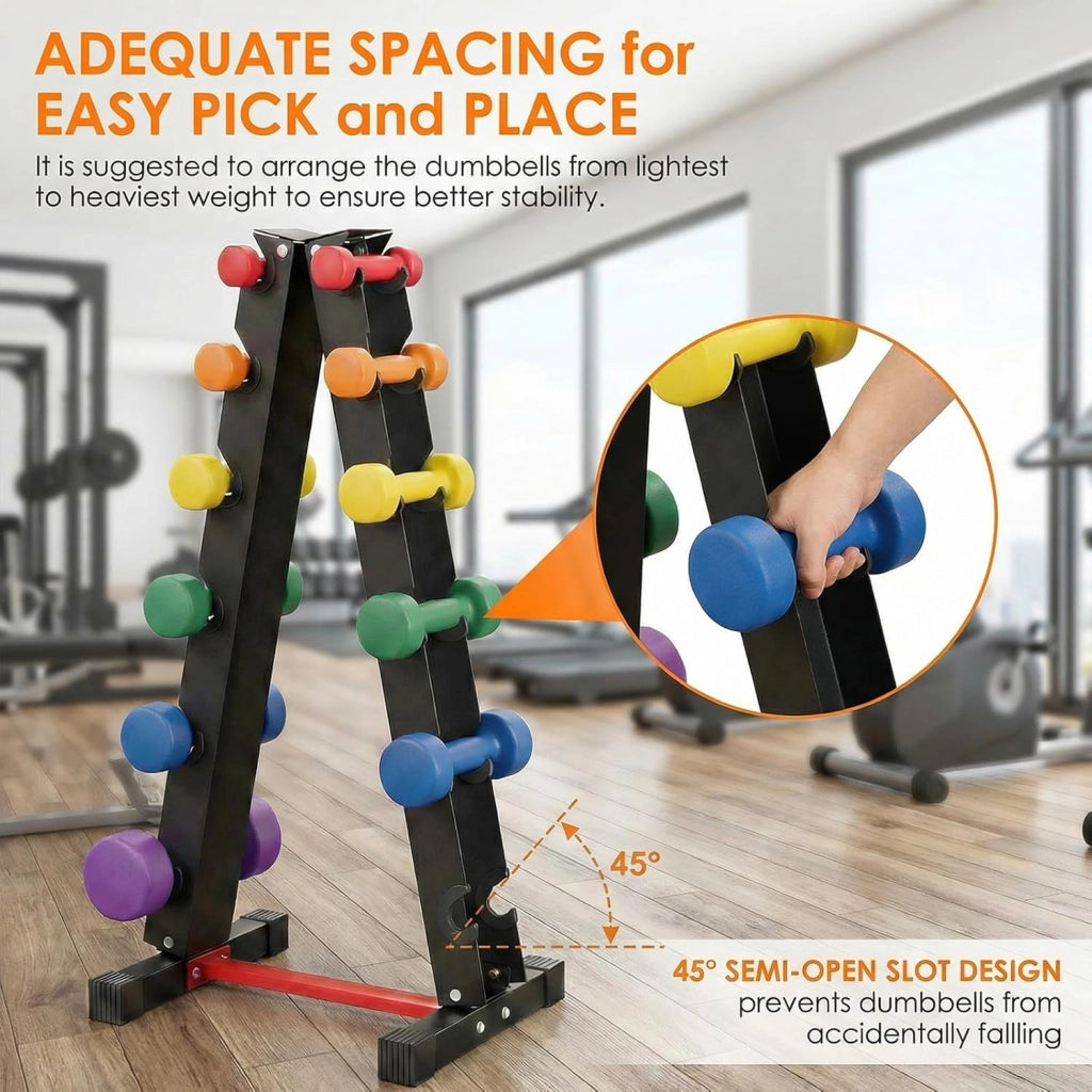 Manubri Rack Porta Pesi Supporto per pesi Palestra Casa Portata max: 300 kg (No Manubri)