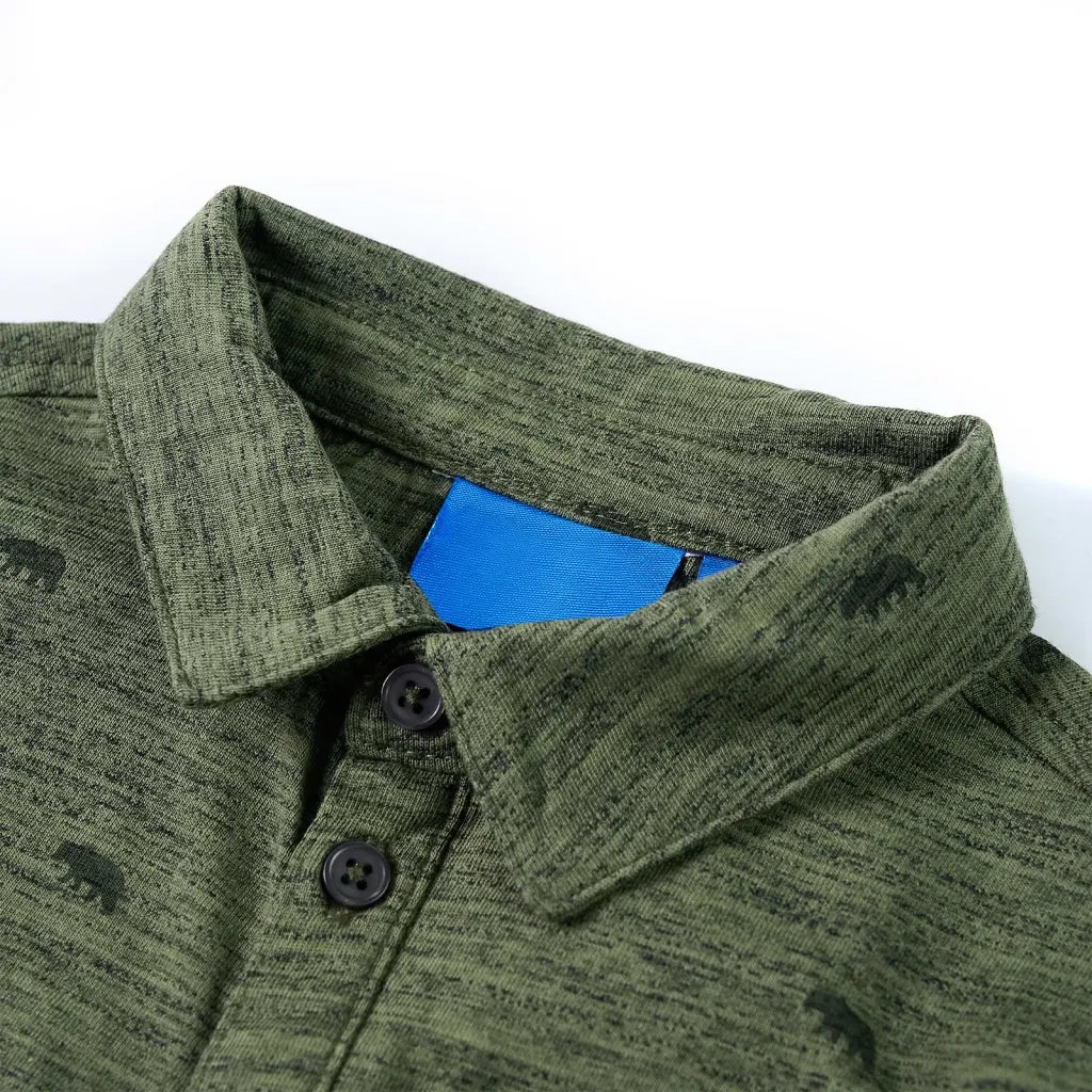 Camicia per Bambini Cachi MÃ©lange 104