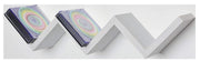 MAURY'S MENSOLA ZIG ZAG DIMENSIONI 59X12X12 CM IN COLORE BIANCO EFFETTO LEGNO