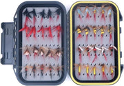 Assortimento di attiranti per pesca con la mosca, 40 pezzi con scatola impermeabile