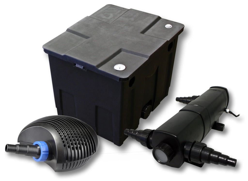 Set per laghetti filtro 12000l chiarificatore UVC 18W pompa CTF ECO 40W
