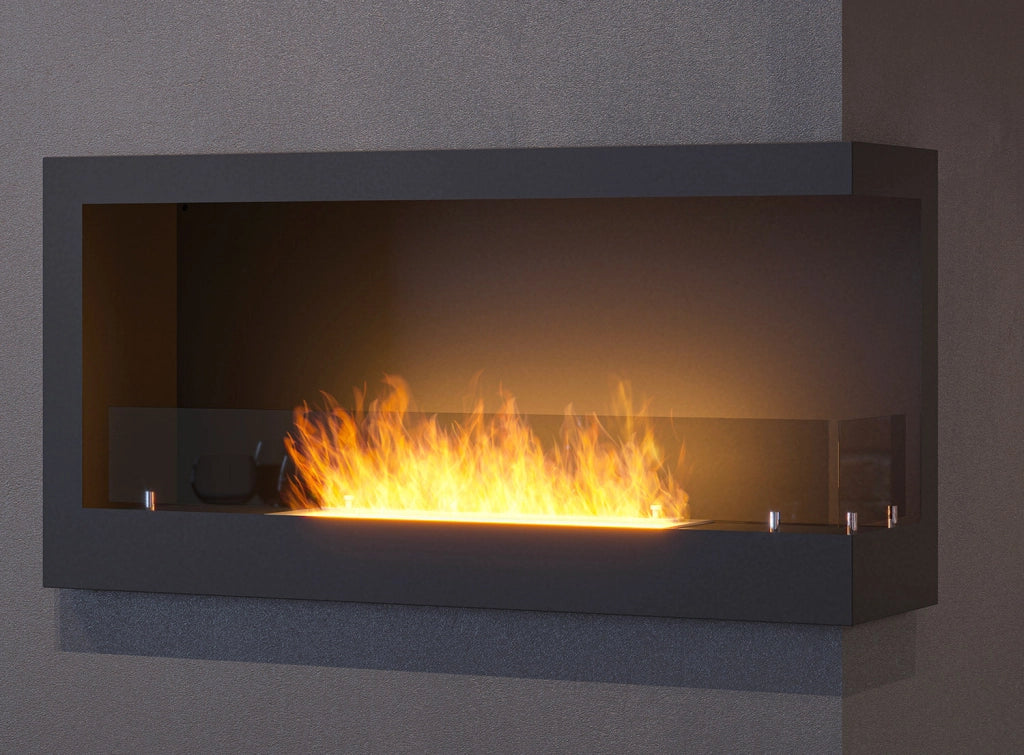 Camino a Bioetanolo da Incasso 90x45 cm Corner 900 Right Destro Nero