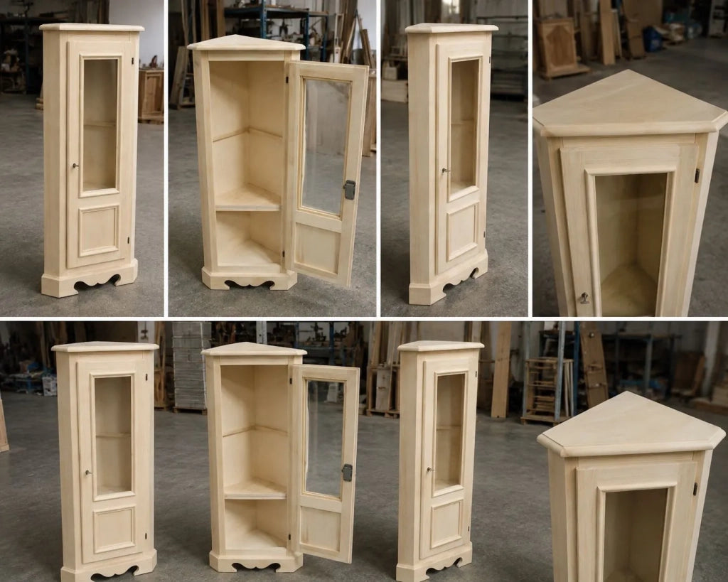 Angolare in legno classico 1 porta grezzo l.35 x 35 h.116 (1210) - Mobili 2G
