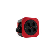 REV 0010012600 Kabelbox S Multipresa 4 Prese Schuko 10 m H05VV-F 3G1 5 mm² Protezione Surriscaldamento colore Rosso