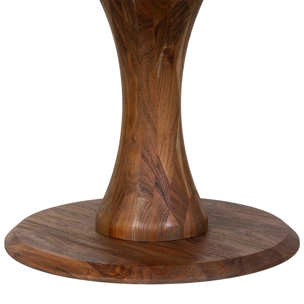 Tavolo da pranzo in legno marrone 150x150x77h cm