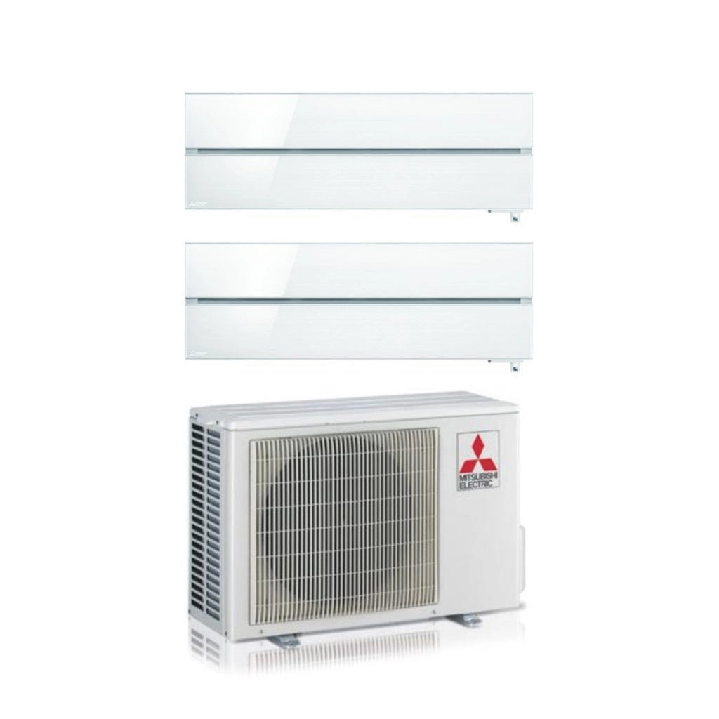 Condizionatore Dual Split Mitsubishi Electric Kirigamine Style MSZ-LN 9+18 con MXZ-3F68VF Pearl White R-32 Wi-Fi Integrato
