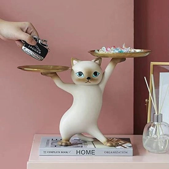 Scatola di archiviazione con figure di gatti, contenitore per chiavi e cibo per gatti, cassettiera moderna per ufficio, diverse cassettoni di archiviazione, cassetto per piccoli componenti, decorazione per ufficio