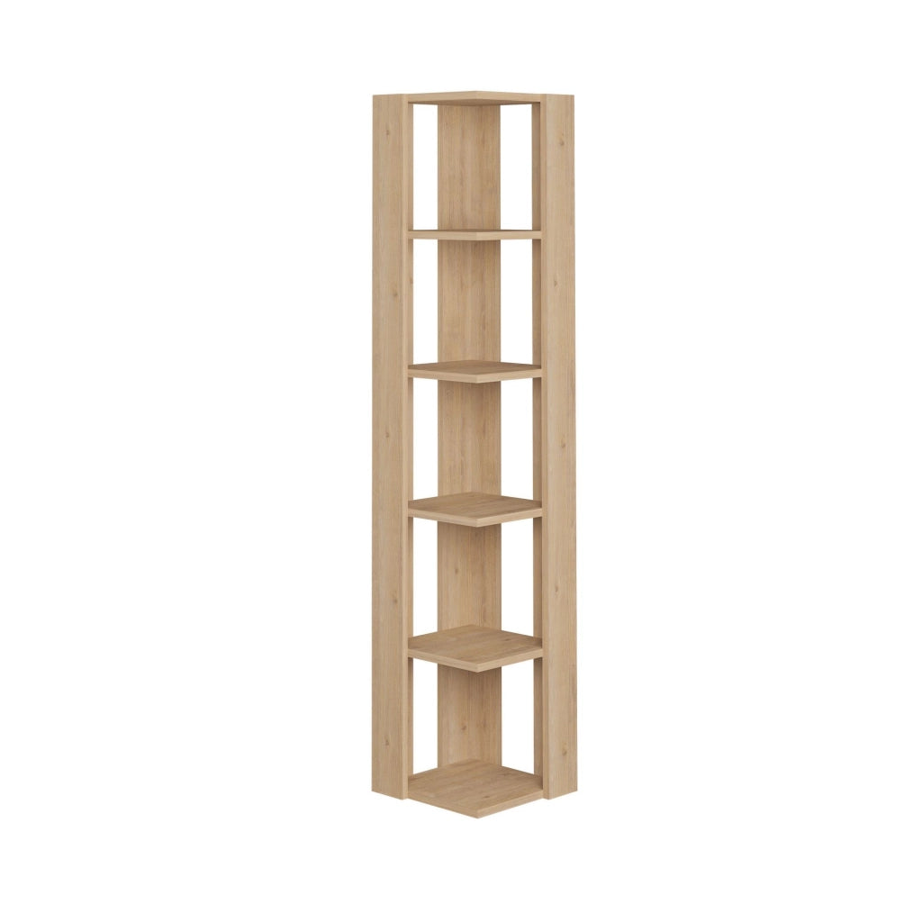 Libreria in legno "Nati" - 32 x 32 x 161 cm - Beige