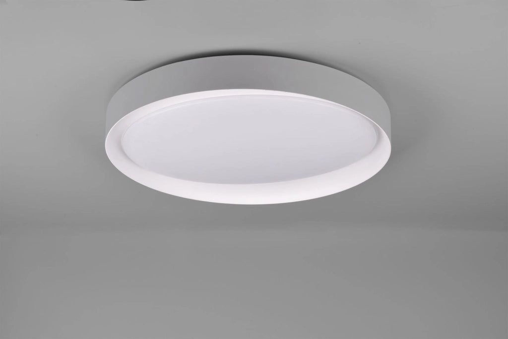 Plafoniera LED soffitto 24W CCT 2700-6000K grigia Zeta RL