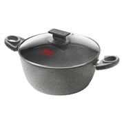 1pz casseruola con coperchio vetro 'cuore di pietra' ã˜ cm. 20 - 2 manici cod:ferx.7938952nlm