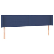 Testiera | Testata ad Orecchio Blu 183x16x78/88 cm in Tessuto