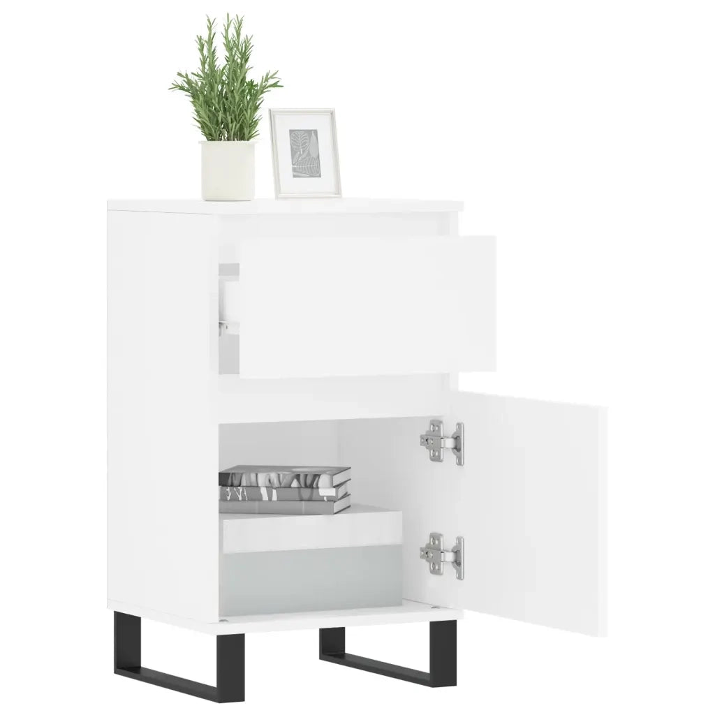 Credenza Bianca 40x35x70 cm in Legno Multistrato 831164