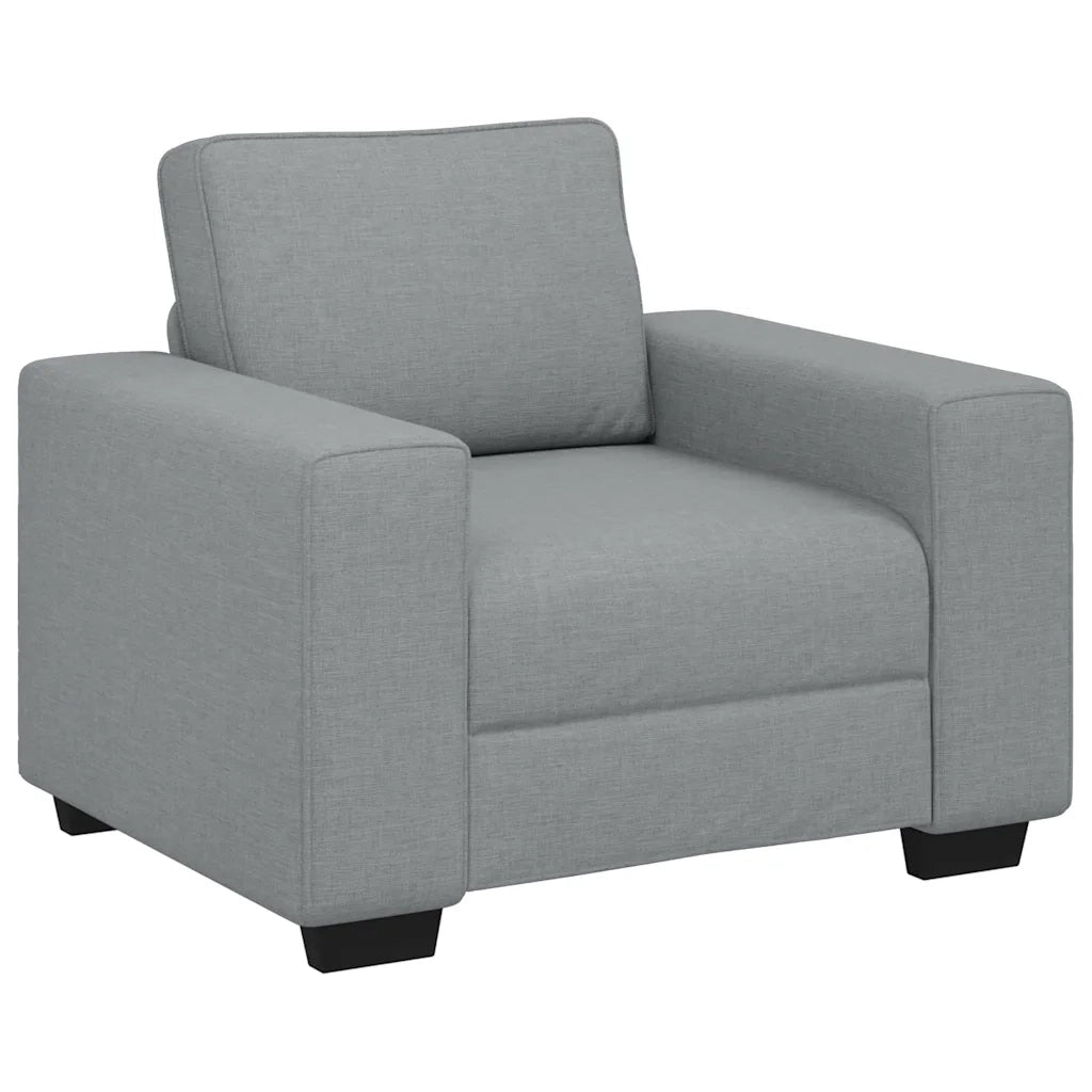 Poltrona-Divano Sedia Grigio Chiaro 100x77x82 cm in Tessuto