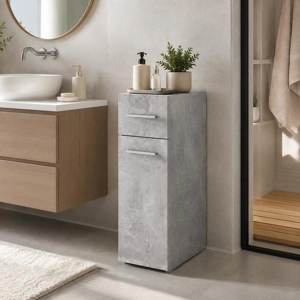 Apothecary Cabinet, Concrete Grey, 20x45.5x60 Cm, Wood-based Material