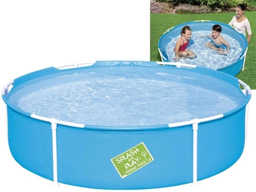 PISCINA TONDA CON TELAIO IN METALLO D152CMXH38CM  -56283