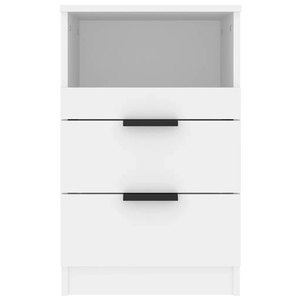 Comodino a Muro Bianco in Legno Multistrato