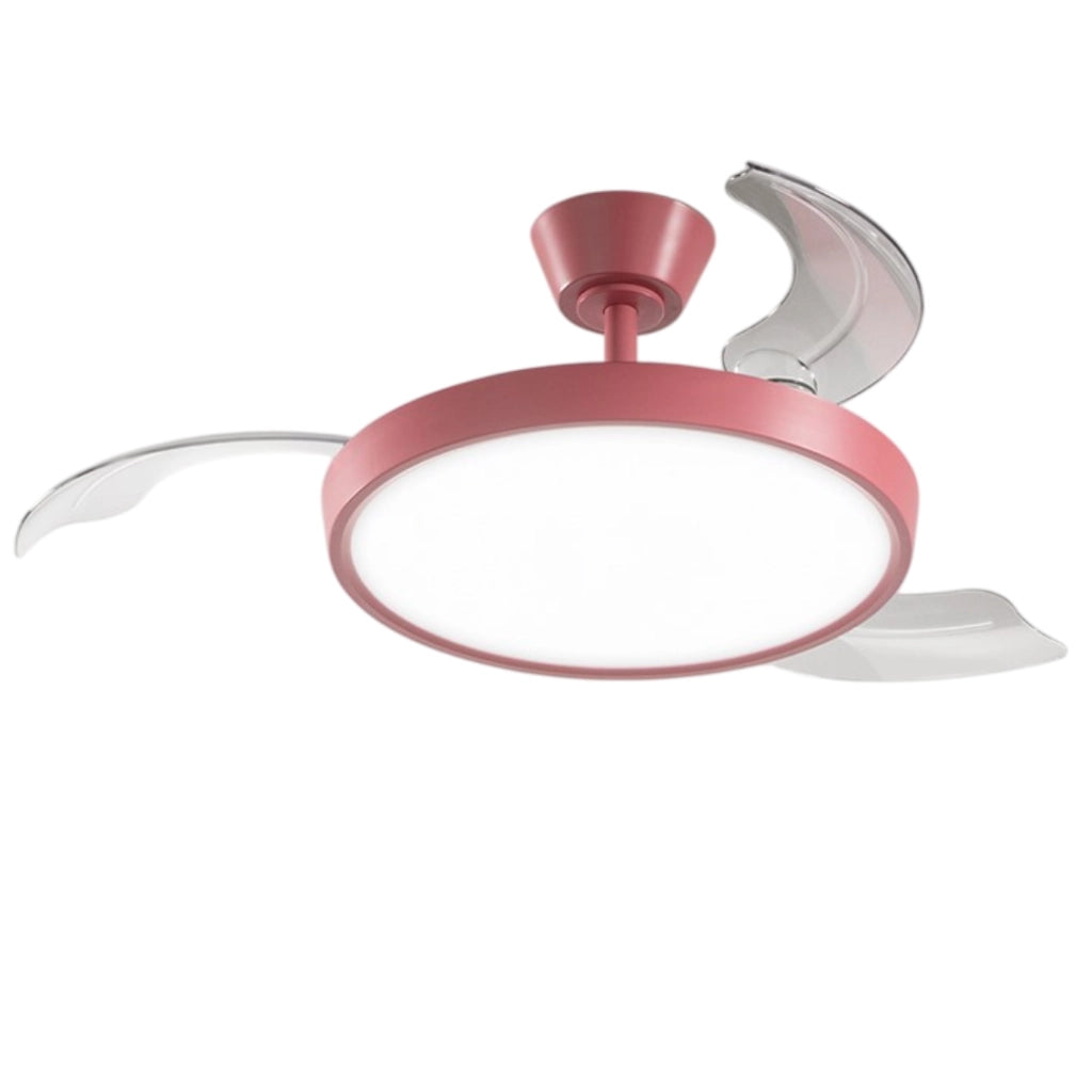 Ventilatore da Soffitto con luce Perenz 7196 R CT Rosso - Ø 106 cm, 3 Pale, 6 Velocità, Motore DC 40W, Silenzioso