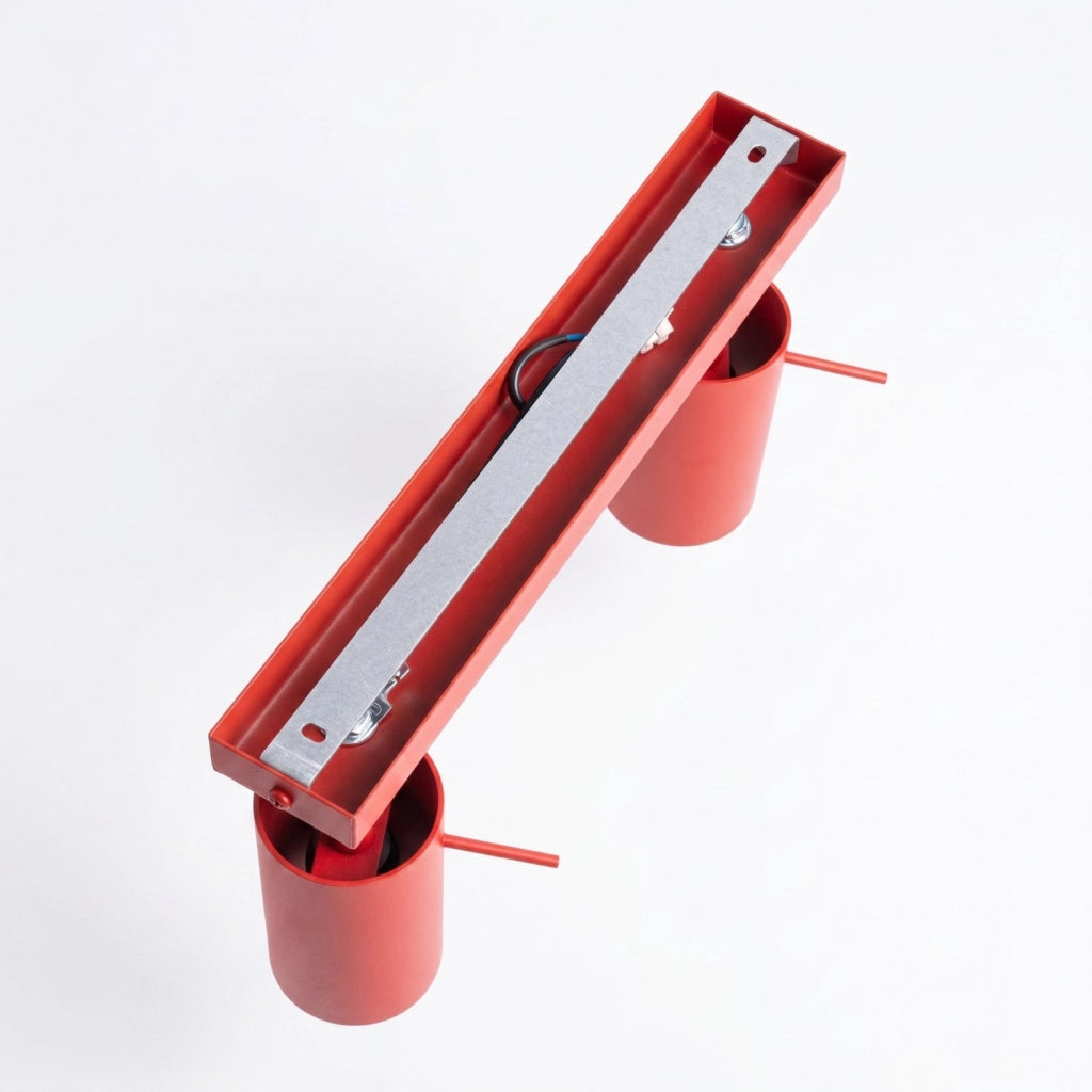 Plafoniera RING 2 rosso