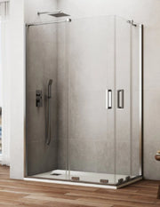 Box doccia ingresso angolare 2+2 CIRENE (KENNA) 85x80 cm Cromo