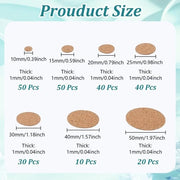 Pads di fissaggio 240 pezzi - Adesivi autoadesivi - Gomma naturale - Alta densità - Adatti per legno/ceramica/piastrelle - Sostenibili e resistenti