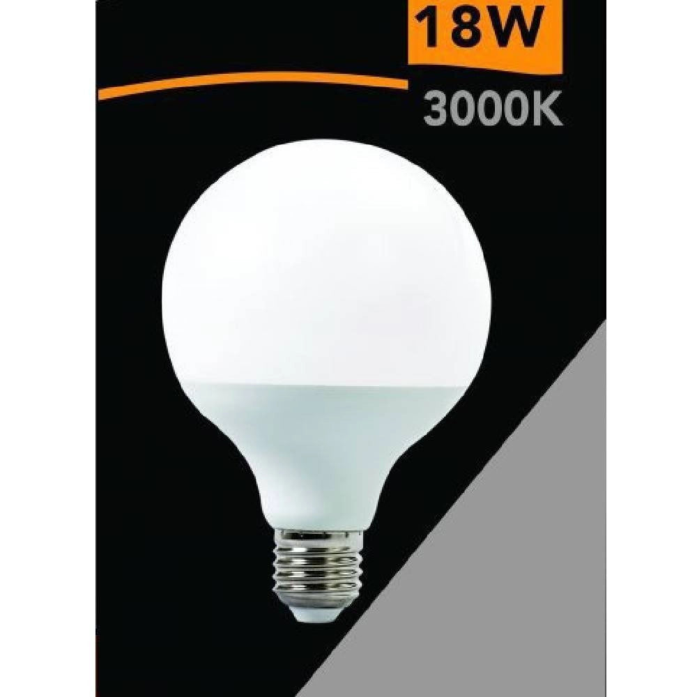 Trade Shop - Lampadina Led E27 G95 18w Forma A Globo Luce Bianca Calda Fredda Naturale G95-09 -
