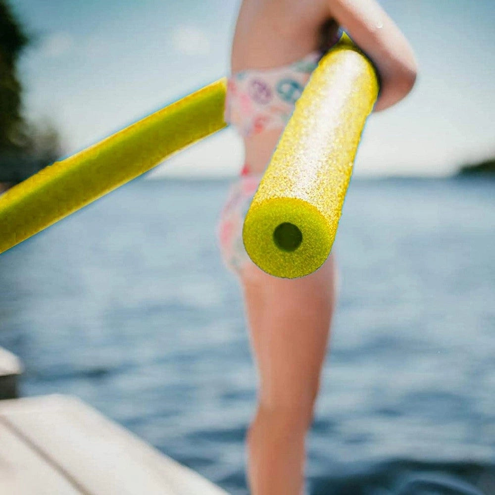 Trade Shop - Tubo Galleggiante Per Piscina ø6x150cm Giallo Per Esercizi Giochi Acqua 062899a -