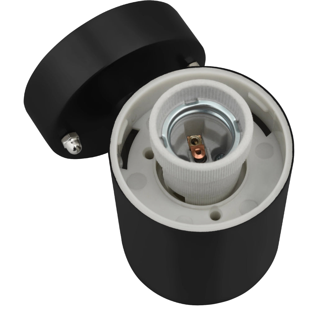 Lampada da Parete Esterni  Nera in Acciaio Inossidabile IP44