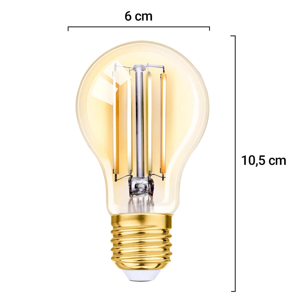 Lampadina LED Wi-Fi Smart 2700K Luce Calda 470lm 4.9W E27 Dorato Alpina