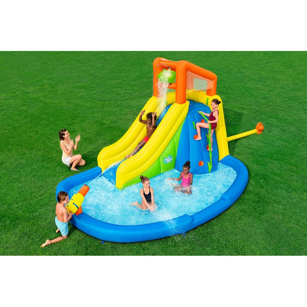 Trade Shop - Mega Parco Acquatico Con Montagna Soffiatore Scivolo Piscina Gonfiabile 435x286x267cm 53478 -