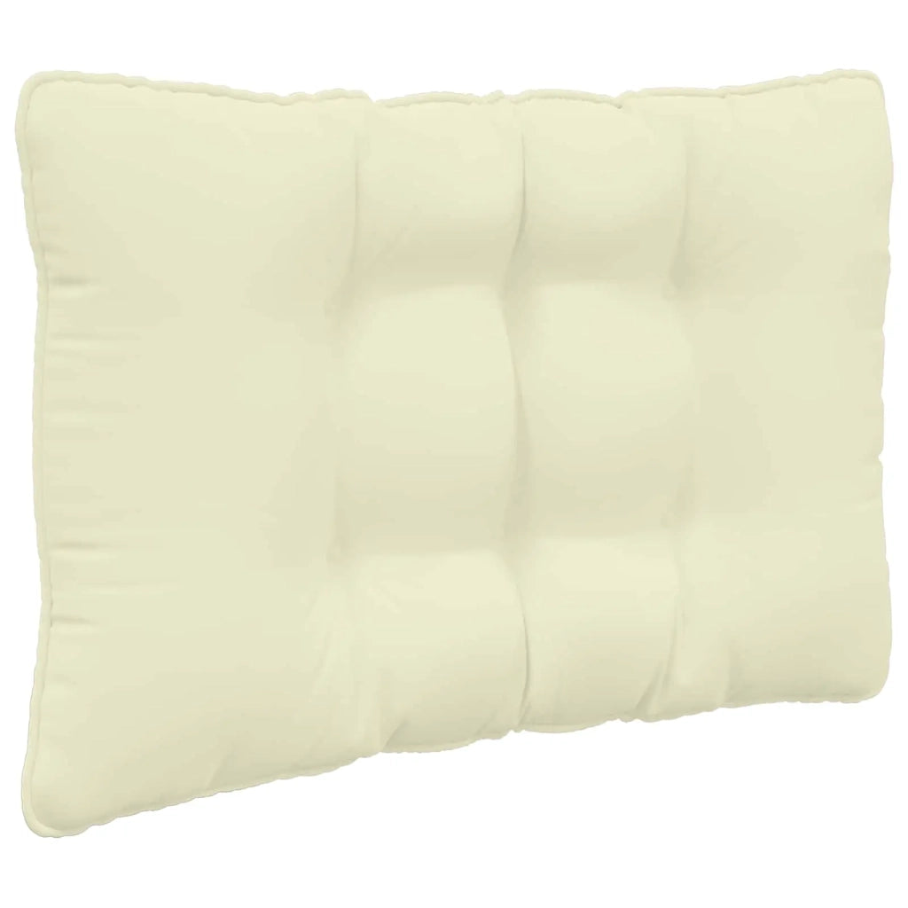 Cuscino per divano da esterno 3 pcs Crema Poliestere