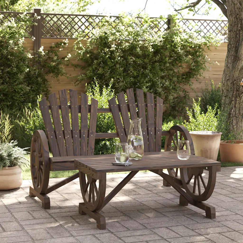 Salotto da Giardino-Set Salotto da Giardino 2 pz in Legno Massello di Abete 953655