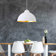 LÚZETE - LAMPADA DA SOFFITTO Ø 40 CM BIANCO/ORO MONTSERRAT