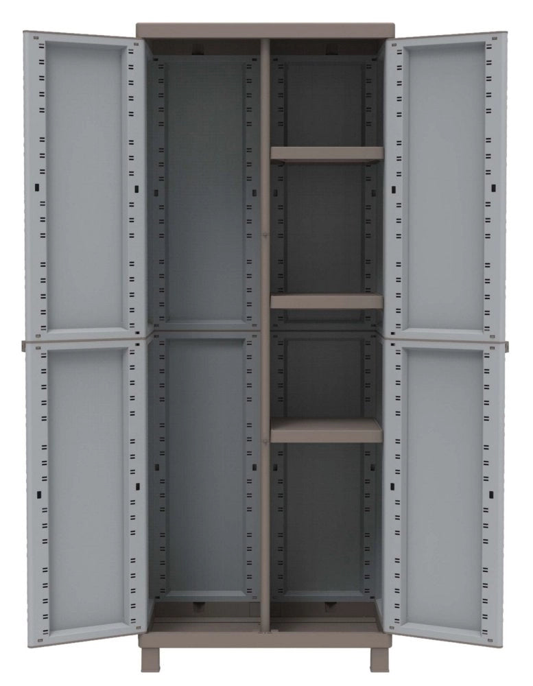 1pz armadio terry crattan 2ante 3 ripiani 68x39x170h con vano porta scope 3680 cod:ferx.91958