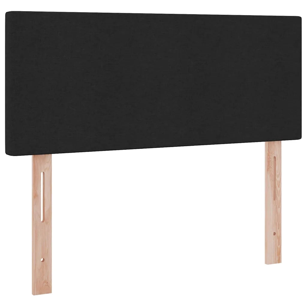 Letto con contenitore e materasso Nero 120 x 200 cm