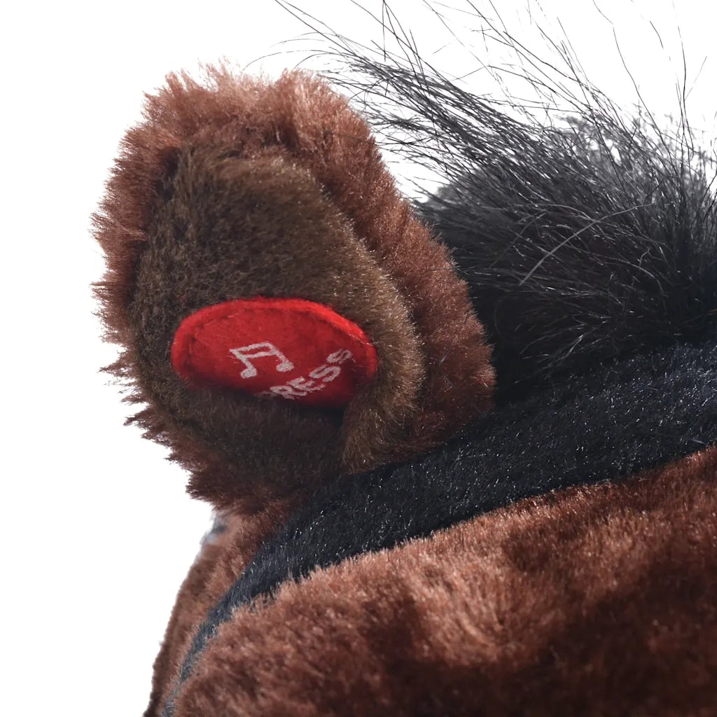Cavallo in Peluche in Piedi Marrone Scuro XXL 91327
