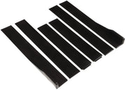 Pannelli di copertura laterali 2M luccicanti neri - Pannello rocker - Esterno - Labbro di separazione - Diffusori - Materiale ABS - Auto coprimozzi laterali