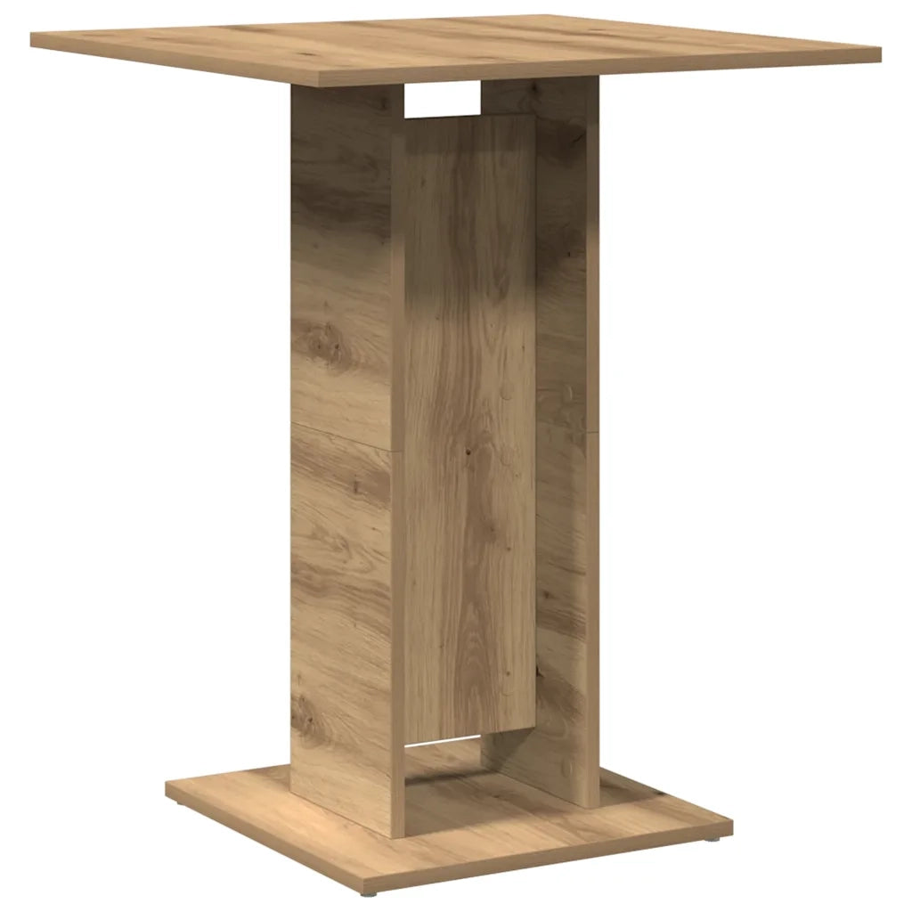 Tavolo da Bistrot Rovere Artigianale 60x60x75 cm in Truciolato