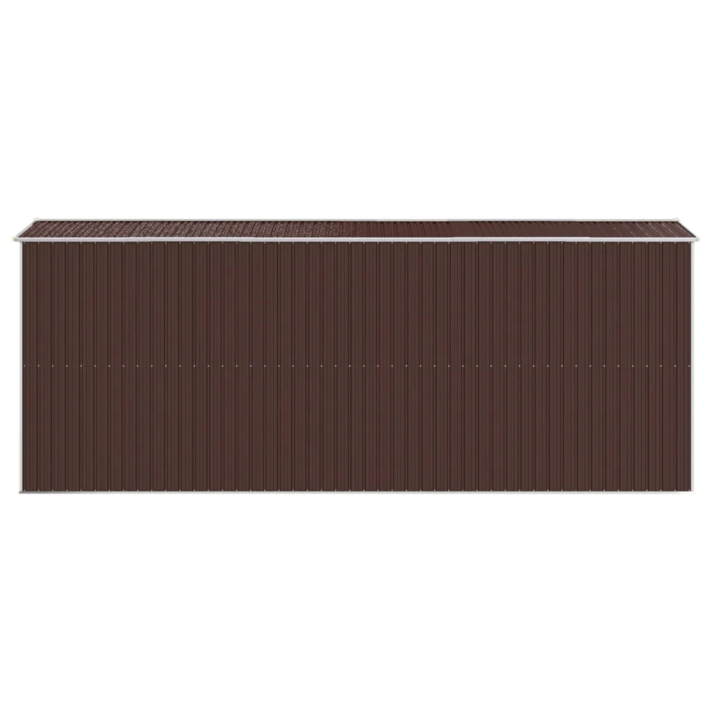 Capanno da Giardino Marrone Scuro 192x523x223cm Acciaio Zincato 3147464