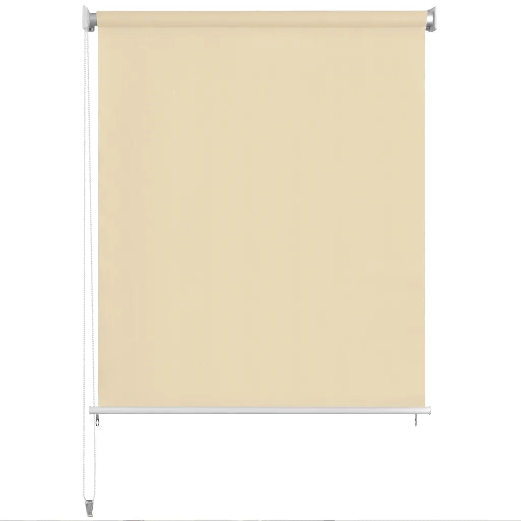 Tenda a Rullo per Esterni-Tenda da sole avvolgibile 100x140 cm Crema