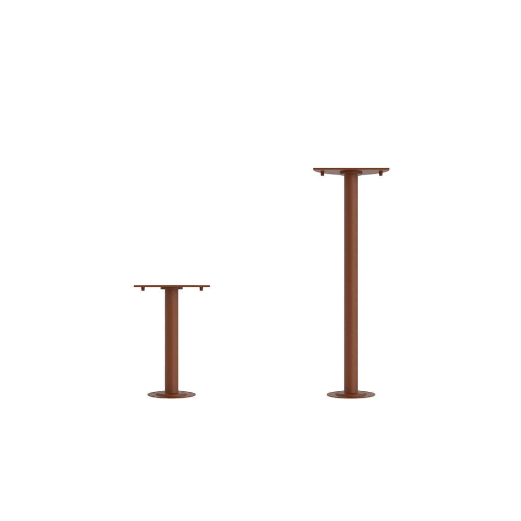 Clos Lampada LED da Esterno Serie Base Suolo 60cm Finitura Corten Texturizzato IP65 IK08 Tecnologia Switch 3000K 4000K 5000K Potenza 16W