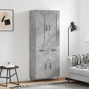 Credenza Grigio Cemento 69,5x34x180 cm in Legno Multistrato 3199909