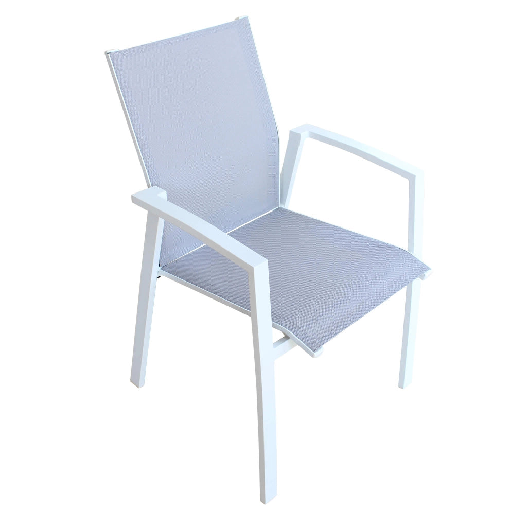 Poltrona da Giardino in Alluminio Textilene cm 57x61x89 - DREW
