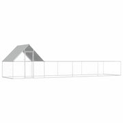 Pollaio 8 x 2 x 2 m con tetto impermeabile acciaio zincato 02_0001720