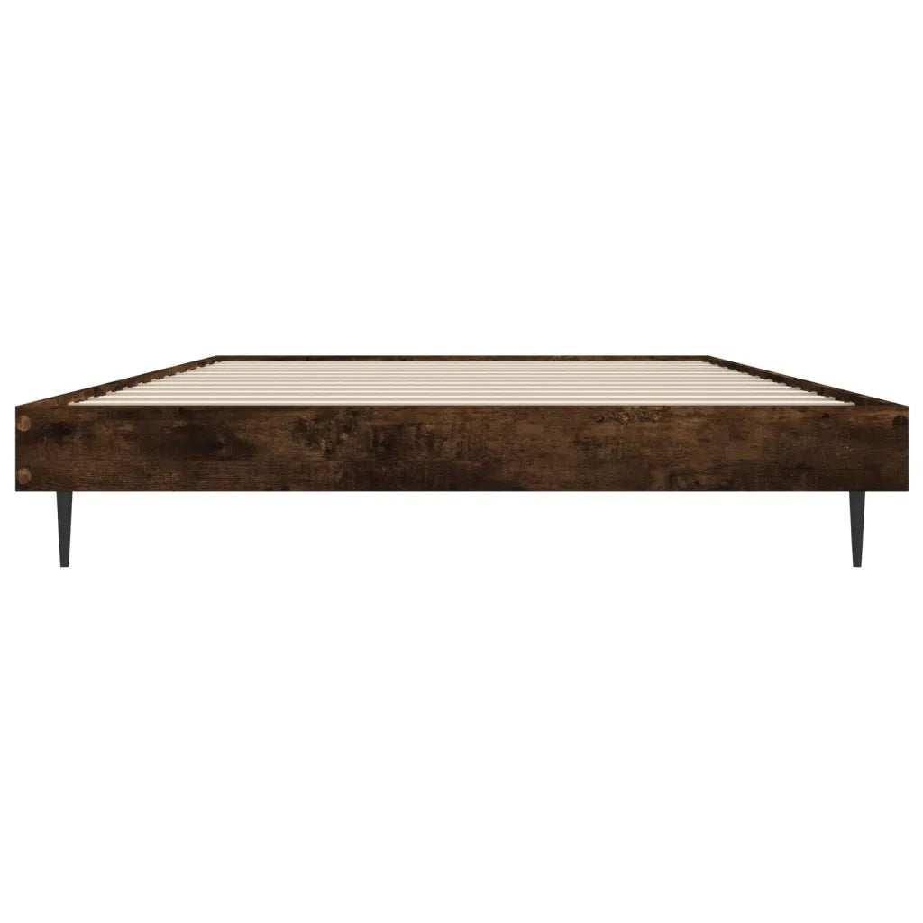 Giroletto senza Materasso-Struttura Letto Rovere Fumo 100x200 cm in Truciolato 898017