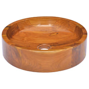 Lavandino da bagno lavabo da appoggio lavabo da bagno lavabo da interno diametro 40 cm legno massello di teak 02_0002869