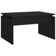 Tavolino da salotto | Tavolino da caff¨¨ | Tavolino da Soggiorno Nero 68x50x38 cm Legno Multistrato