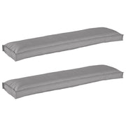 Cuscini per panchina 2 pezzi Grigio 150x40x8 cm Tessuto Oxford